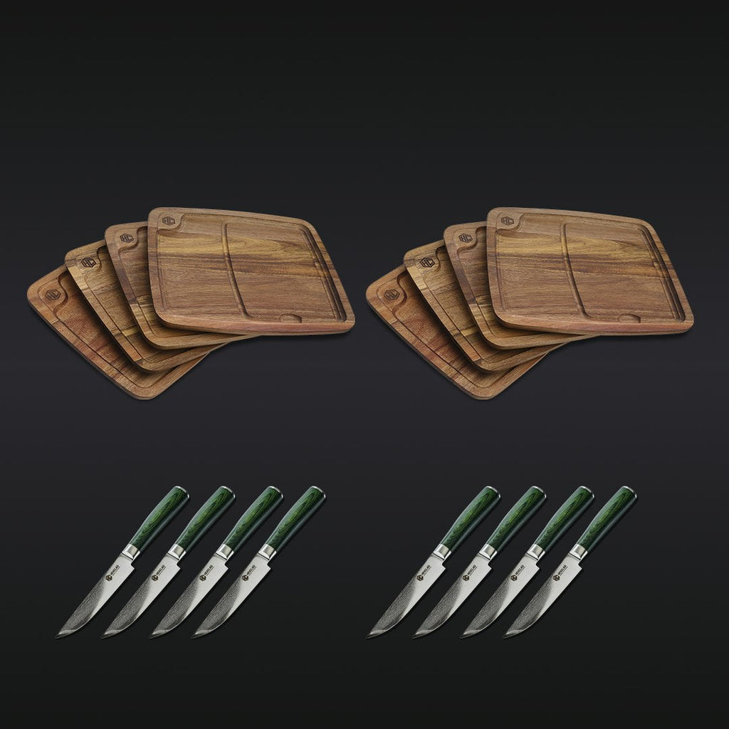 Steak Knife & Bistecca Plate Set, 16-pc (Green)