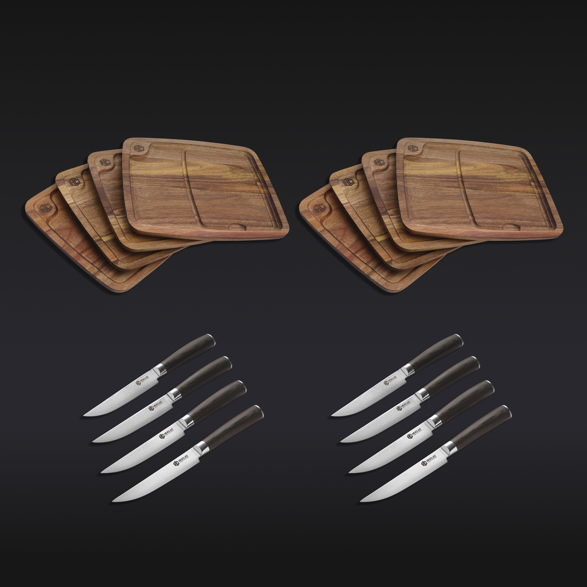 Steak Knife & Bistecca Plate Set, 16-pc (Espresso)