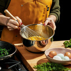 Stainless Mixing Bowl Set with Vacuum Seal Lids, 6-pc